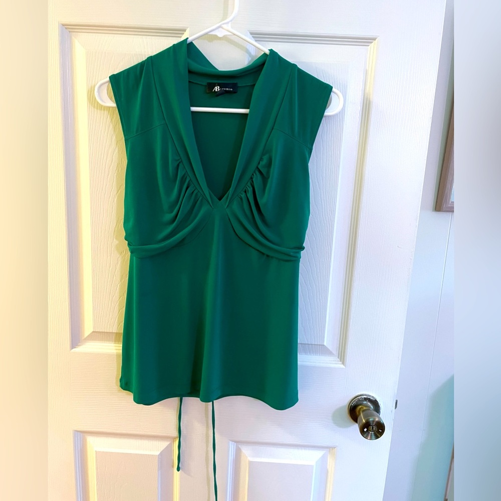 AB Studio Jade Green Tank Top M
